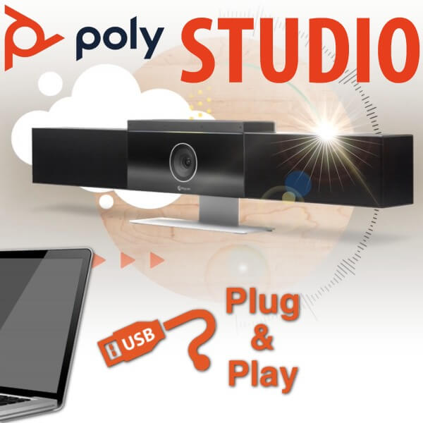 Polycom Studio Kenya- Poly Studio 4K & USB Play Plug Conference Video