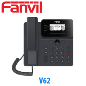 Fanvil brand office phone model V62 with display screen and keypad.