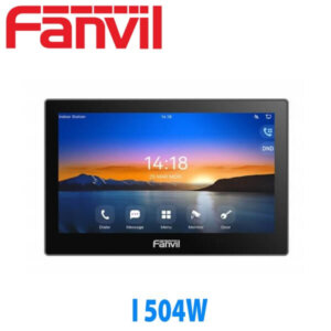 A Fanvil i504W touchscreen indoor station displayed against a white background.