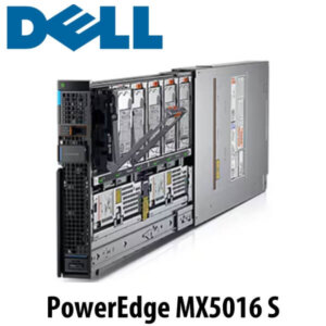 Image of a DELL PowerEdge MX5016 S server with visible storage bays and hardware components.