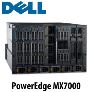 A high-performance modular data center solution featuring the Dell logo and the PowerEdge MX7000 model name.