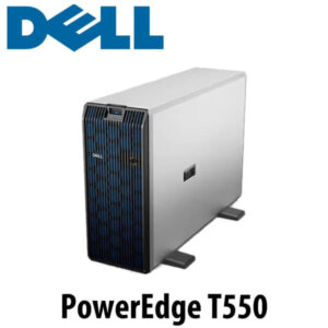 High-performance Dell PowerEdge T550 server showcasing its sleek design and innovative cooling system.